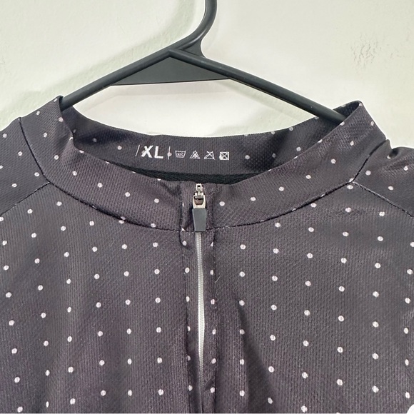 Men’s Cycling Jersey Bib Tights Set Long Sleeve Red Black Blue Padded XL - Picture 5 of 12